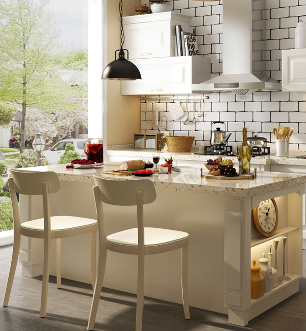Rosa Traditional ivory white